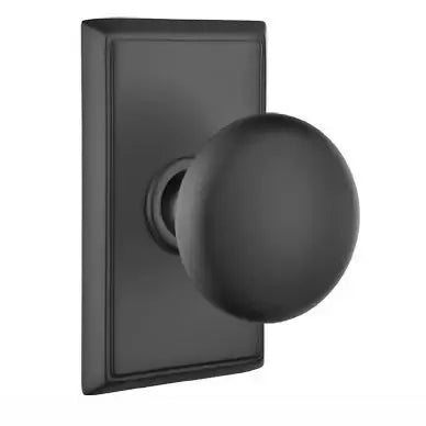Emtek Providence Door Knob with Rectangular Rose by Emtek
