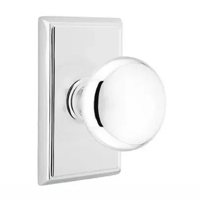 polished chrome door knob