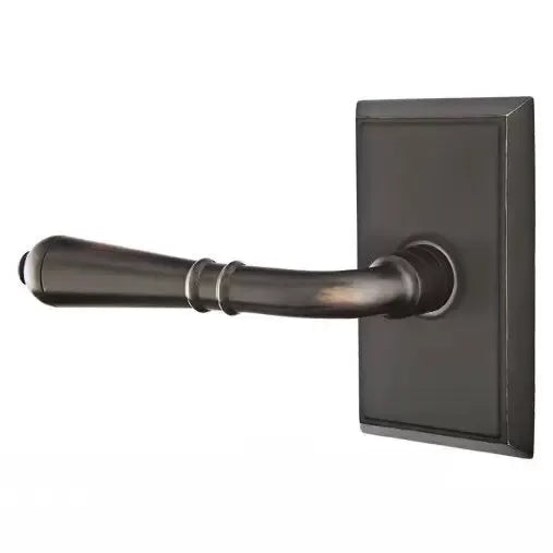 Emtek Turino Door Lever with Rectangular Rose by Emtek