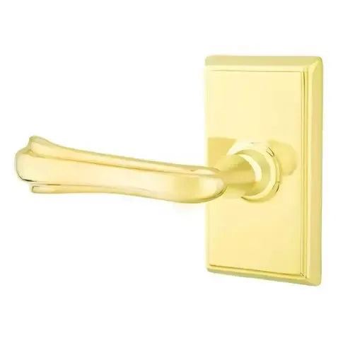 Emtek Wembley Lever with Rectangular Rose by Emtek