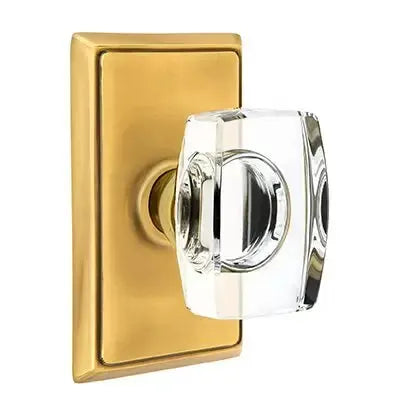 Emtek Windsor Door Knob with Rectangular Rose by Emtek