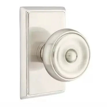 Emtek Waverly Door Knob with Rectangular Rose by Emtek