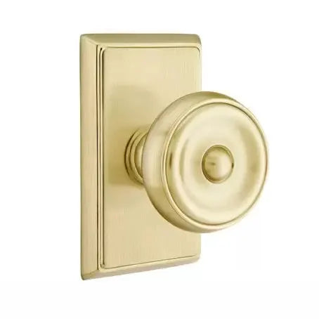 Emtek Waverly Door Knob with Rectangular Rose by Emtek