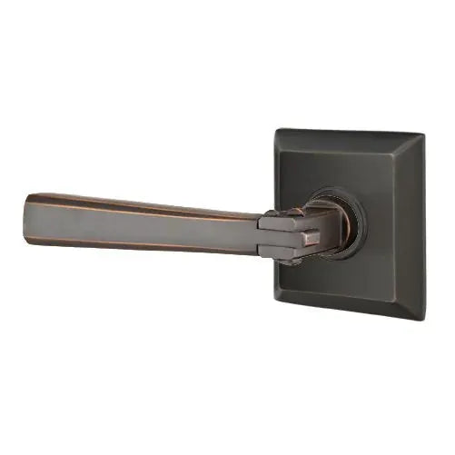 Emtek Arts and Crafts Door Lever with Quincy Rose by Emtek