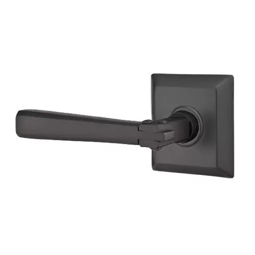 flat black door levers