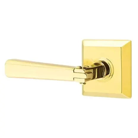 Emtek Arts and Crafts Door Lever with Quincy Rose by Emtek