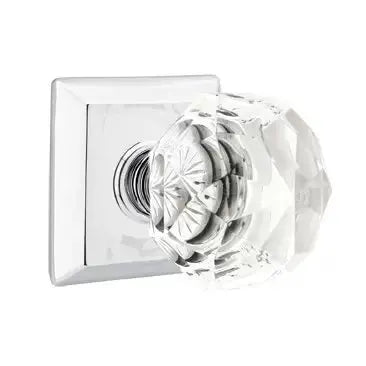 polished chrome door knob
