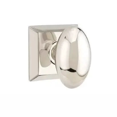 Emtek Egg Door Knob with Quincy Rose by Emtek