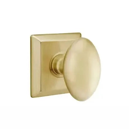 Emtek Egg Door Knob with Quincy Rose by Emtek