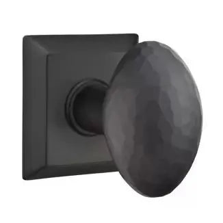 flat black door knob