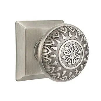 Emtek Lancaster Knob with Quincy Rose by Emtek