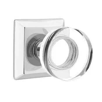 polished chrome door knob
