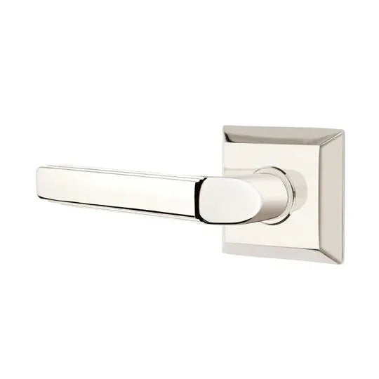 Emtek Milano Door Lever with Quincy Rose by Emtek