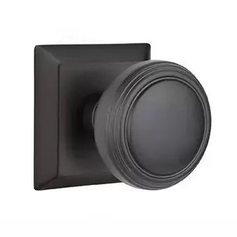 Emtek Norwich Door Knob with Quincy Rose by Emtek