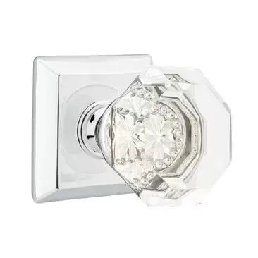 polished chrome door knob