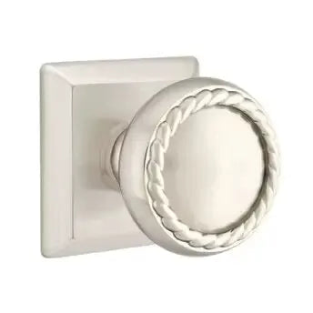 Emtek Rope Knob with Quincy Rose by Emtek