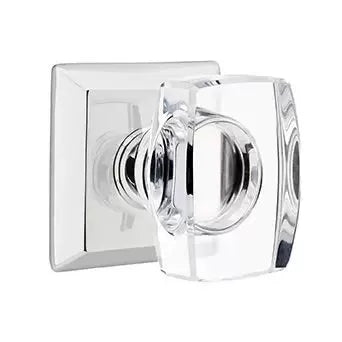 polished chrome door knob