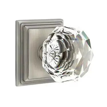 Emtek Diamond Door Knob with Wilshire Rose by Emtek