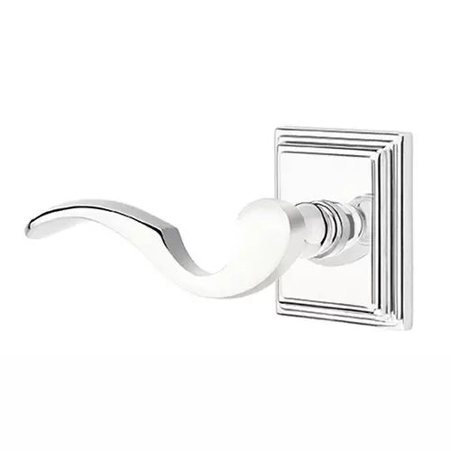 polished chrome door lever