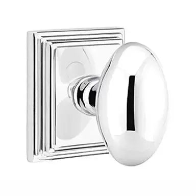 polished chrome door knob