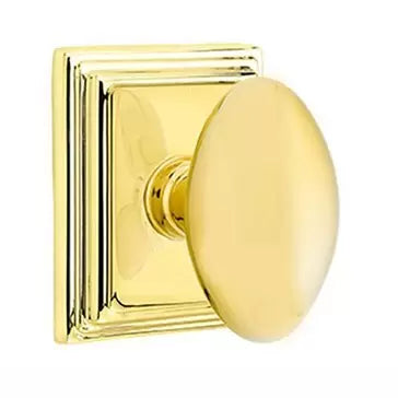 Emtek Egg Door Knob with Wilshire Rose by Emtek