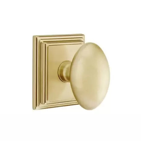 Emtek Egg Door Knob with Wilshire Rose by Emtek