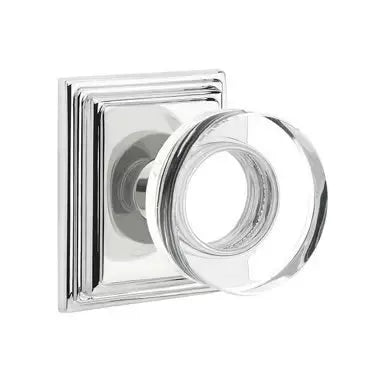 polished chrome door knob
