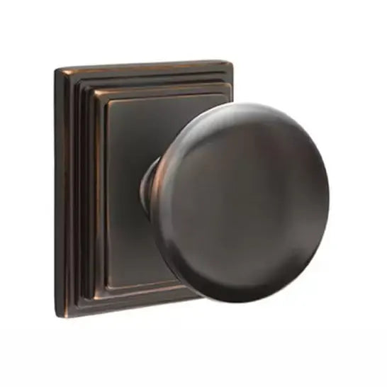Emtek Providence Door Knob with Wilshire Rose by Emtek