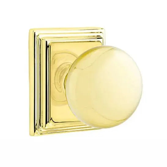 Emtek Providence Door Knob with Wilshire Rose by Emtek