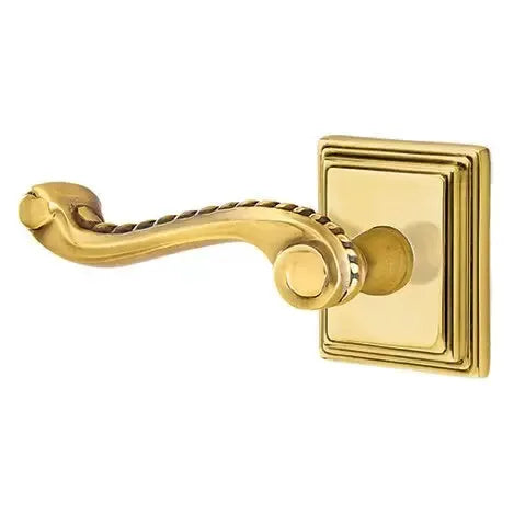 Emtek Rope Lever with Wilshire Rose by Emtek