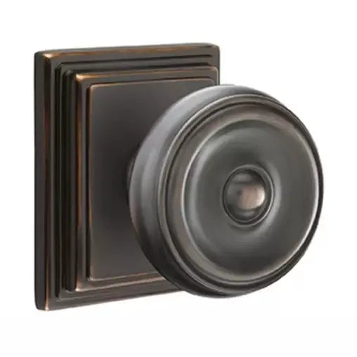 Emtek Waverly Door Knob with Wilshire Rose by Emtek