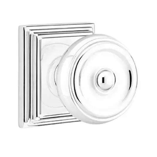polished chrome door knob