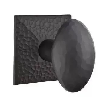 flat black door knob