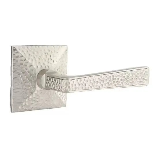Emtek Hammered Door Lever with Hammered Rose by Emtek