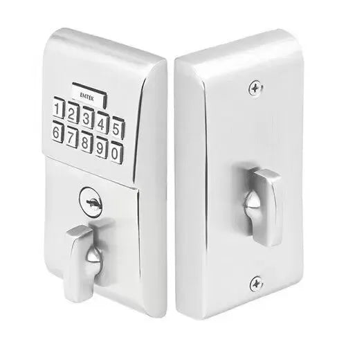 polished chrome door deadbolt