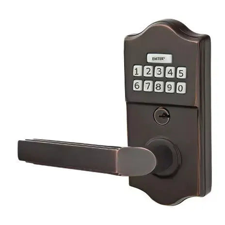 Emtek Milano Classic Lever with Electronic Keypad Lock by Emtek