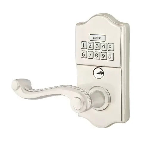 Emtek Rope Classic Lever with Electronic Keypad Lock by Emtek