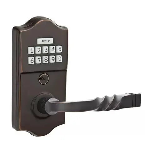 Emtek Santa Fe Classic Lever with Electronic Keypad Lock by Emtek