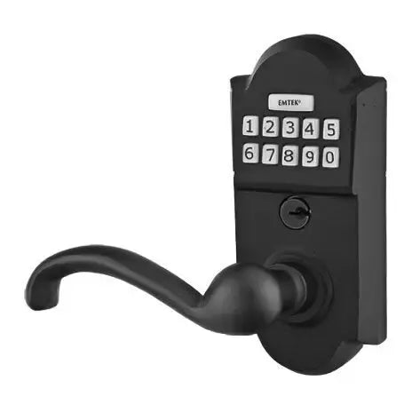 Emtek Teton Sandcast Bronze Lever with Electronic Keypad Lock by Emtek