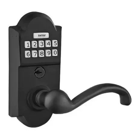 Emtek Teton Sandcast Bronze Lever with Electronic Keypad Lock by Emtek