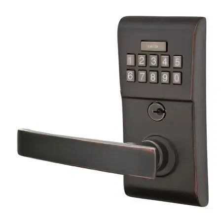 Emtek Geneva Modern Lever with Electronic Keypad Lock by Emtek