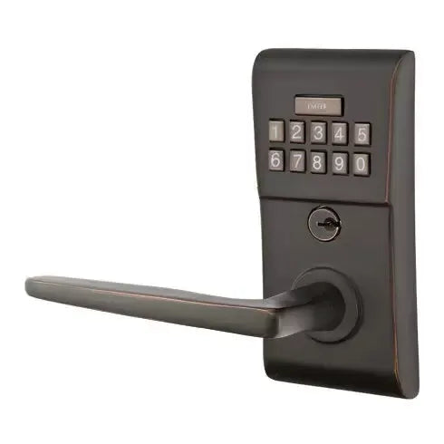 Emtek Hermes Modern Lever with Electronic Keypad Lock by Emtek