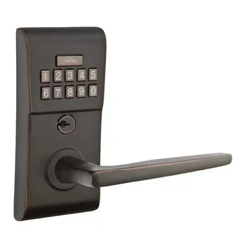 Emtek Hermes Modern Lever with Electronic Keypad Lock by Emtek