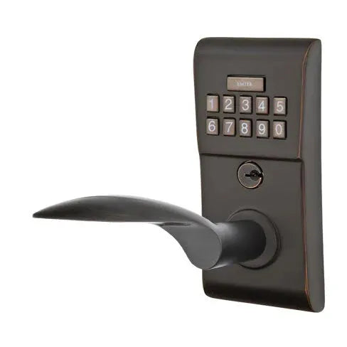 Emtek Mercury Modern Lever with Electronic Keypad Lock by Emtek