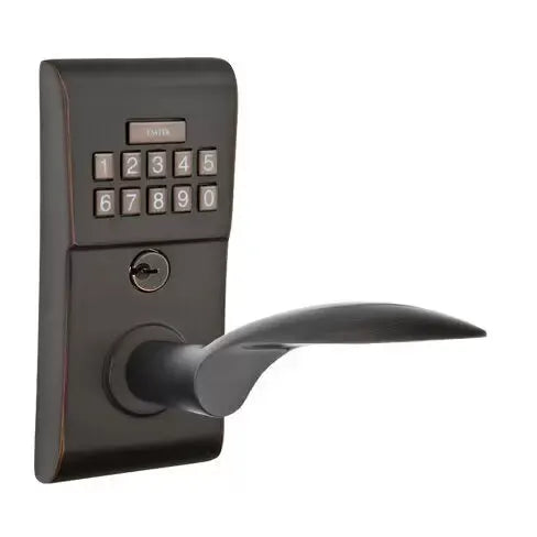 Emtek Mercury Modern Lever with Electronic Keypad Lock by Emtek