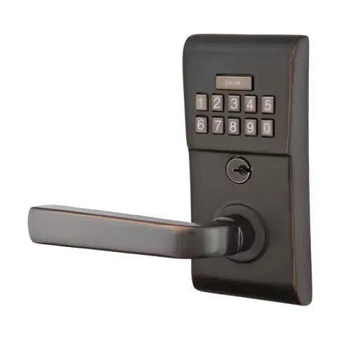 Emtek Sion Modern Lever with Electronic Keypad Lock by Emtek