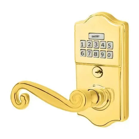 Emtek Rustic Classic Lever Electronic Keypad Lock by Emtek
