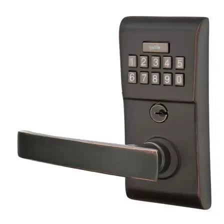 Emtek Geneva Modern Lever Electronic Keypad Lock by Emtek