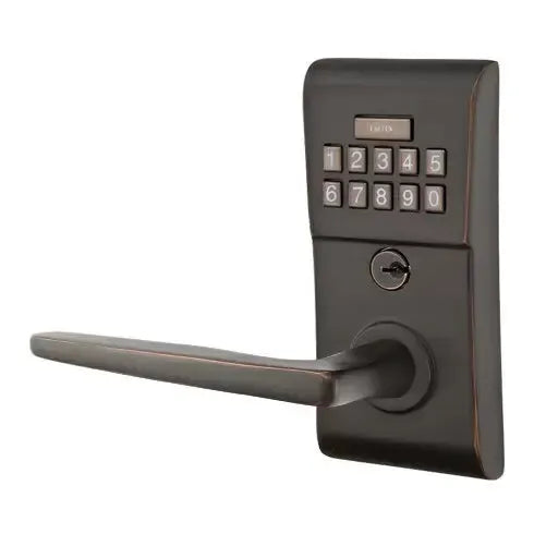 Emtek Hermes Modern Lever Electronic Keypad Lock by Emtek