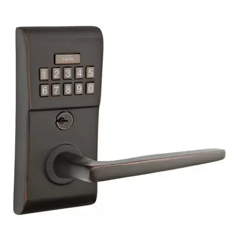 Emtek Hermes Modern Lever Electronic Keypad Lock by Emtek